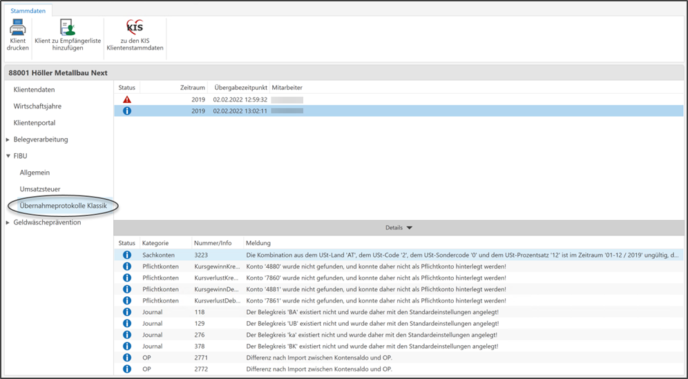 Übergabeprotokoll 2