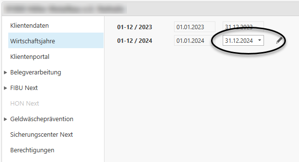 Wirtschaftsjahr bearbeiten