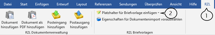 Platzhalter in MS Word