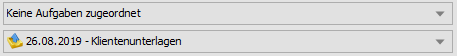 Aufgaben/Ereignis Zuordnung