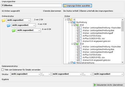 Auswahl Ordner im Explorer