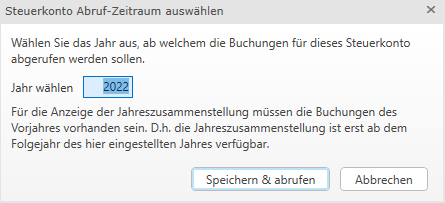 Abruf-Zeitraum wählen