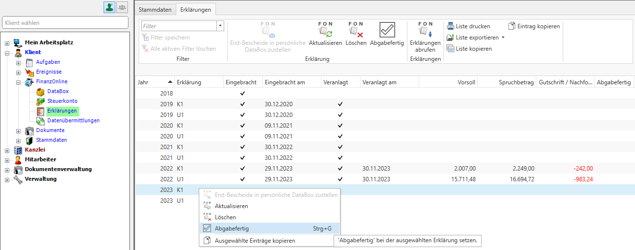 Quotenplanung - abgabefertig