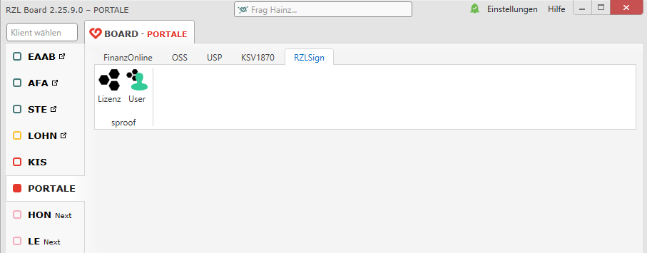 RZLSign - Portale