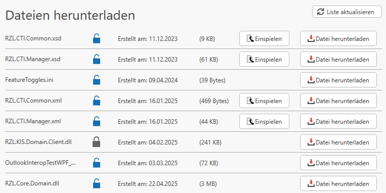 Dateien herunterladen