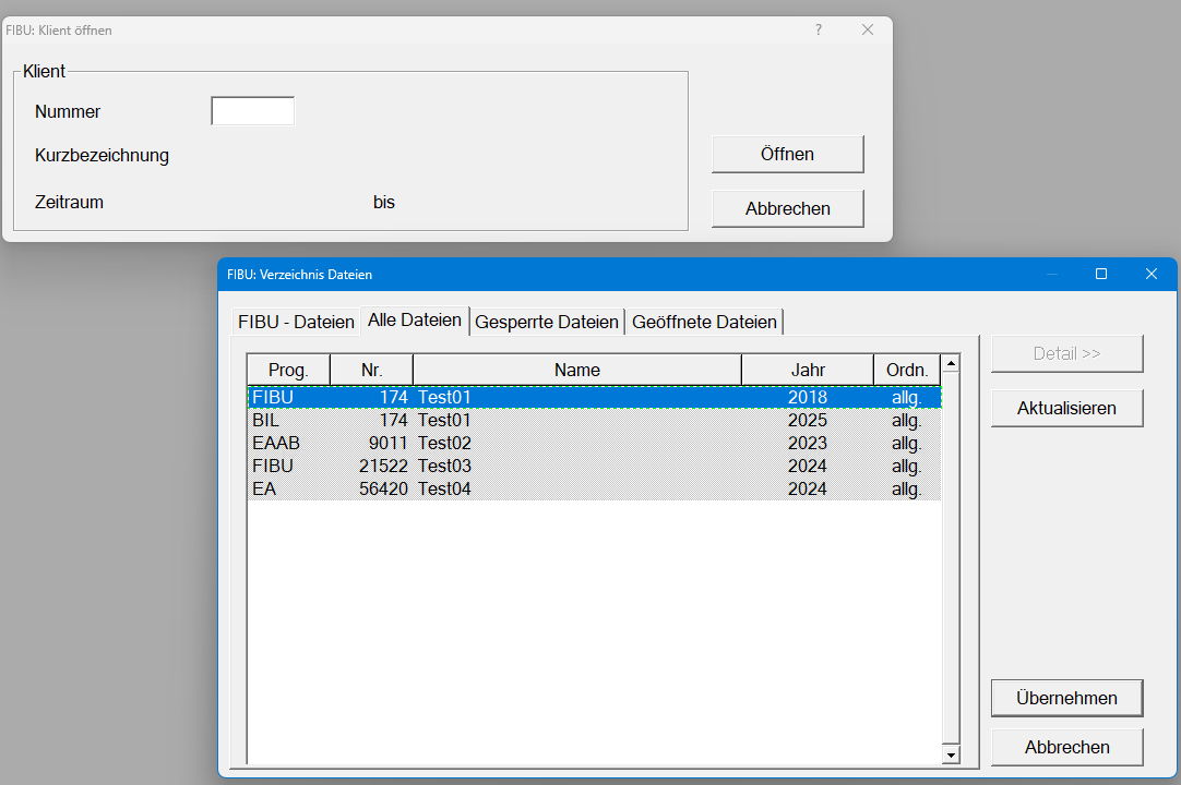 Ausgeblendete Klienten